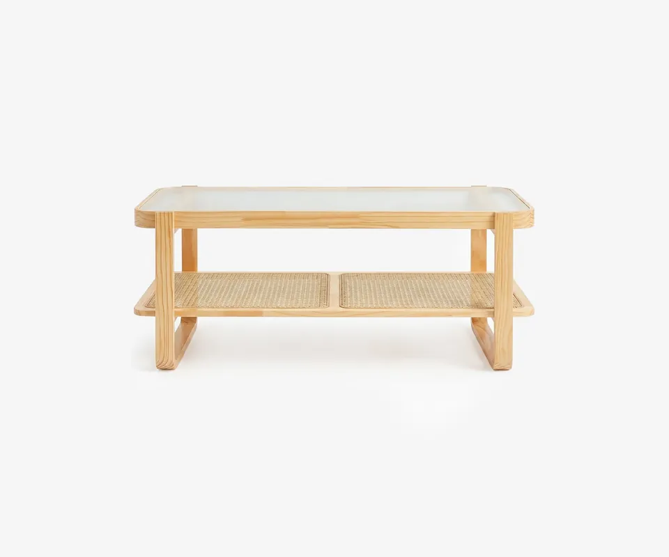 Tavo Rattan Coffee Table - Doba
