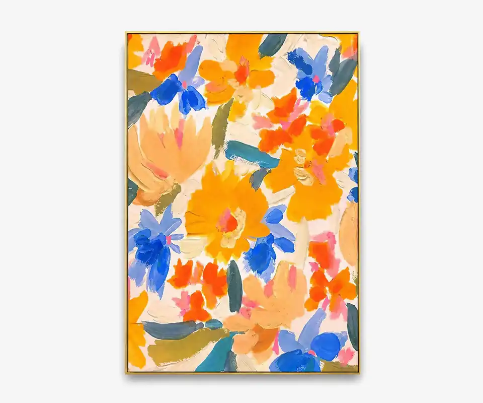 Marigold Field Study Oil Painting - Doba