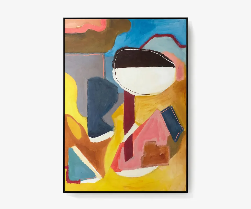 Nordic Grid Oil Painting - Doba