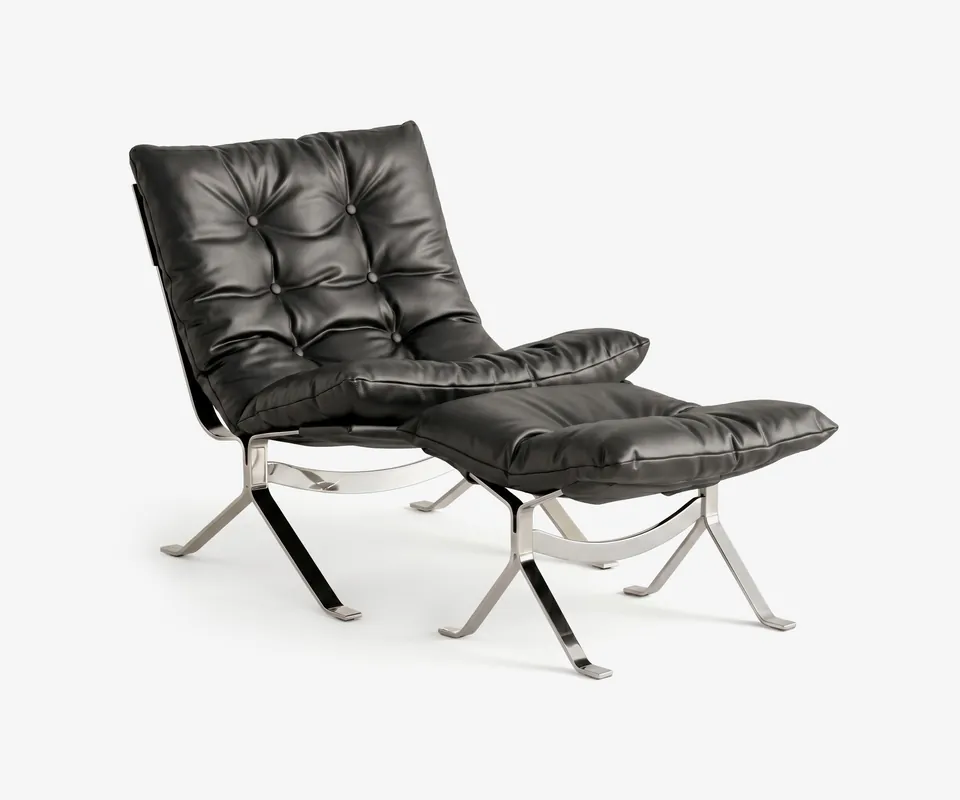Omelette Lounge Chair and Ottoman - Shuangfeng LQ Trading Ltd.