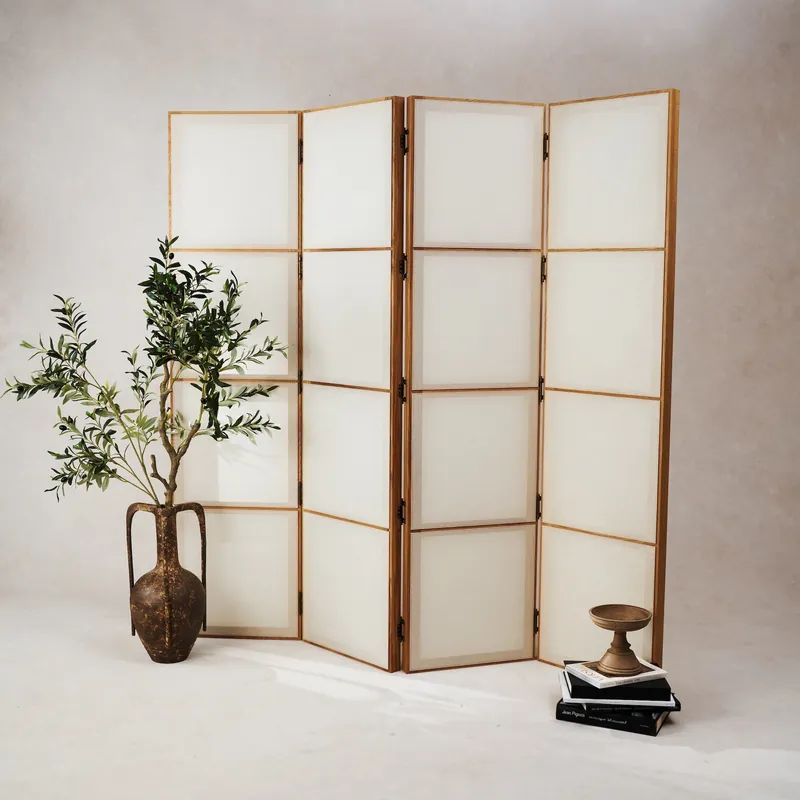 Shoji Screen Folding Room Divider - Dimo Home
