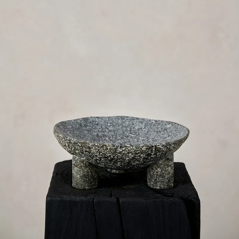 River Stone Footed Bowl - Oricon