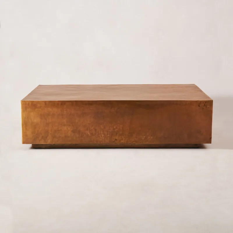 Antique Copper Coffee Table - Akanksha