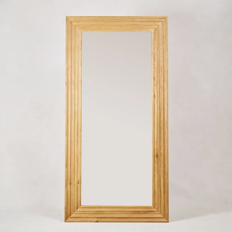 Palazzo Floor Mirror - White Oak