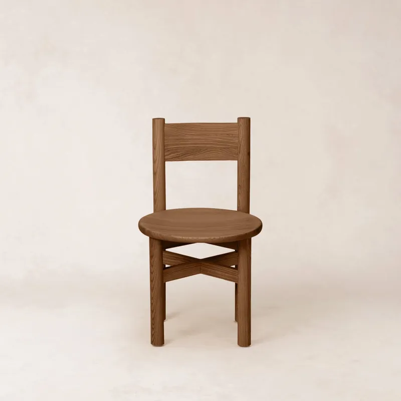 Teddy Wood Dining Chair - Mocha
