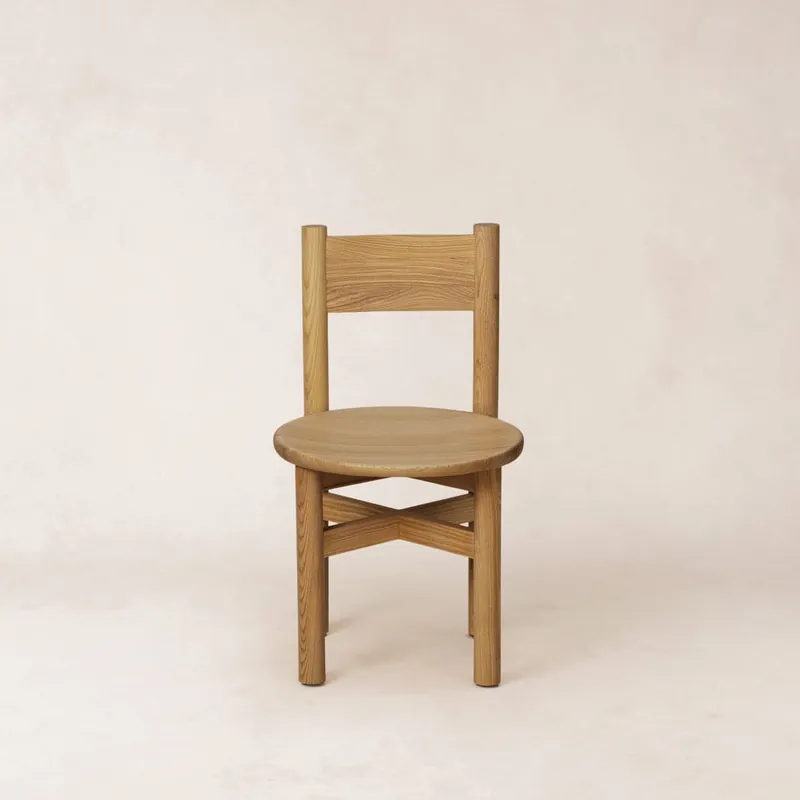 Teddy Wood Dining Chair - Warm Oak