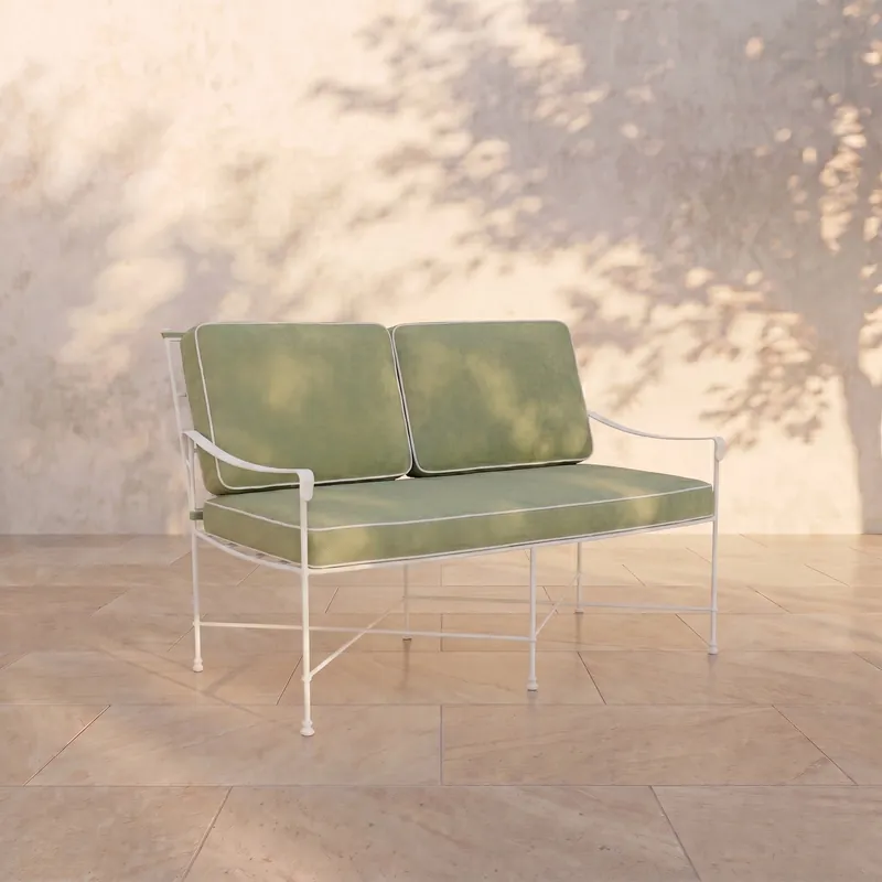 Provence Loveseat - White Frame