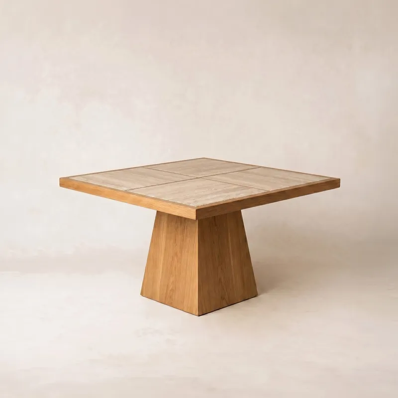 Eik Dining Table - Square - French Oak