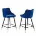 Adorn Performance Velvet Counter Stool Set of 2 in Navy - New