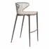 Silues Barstool Set of 2 in Taupe & Brown - New