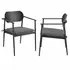 Aeris Stackable Outdoor Patio Aluminum Dining Armchair Set of 2 - New