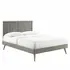 Alana Twin Wood Platform Bed With Splayed Legs - New