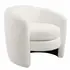 Affinity Upholstered Boucle Fabric Curved Back Armchair - New