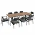 Aeris 9-Piece Outdoor Patio Aluminum Dining Set