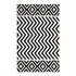 Ailani Geometric Chevron / Diamond 8x10 Area Rug in Black and White - New