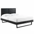 Alana Full Wood Platform Bed With Angular Frame - New
