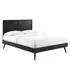 Alana King Wood Platform Bed With Splayed Legs - New