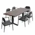 Aeris 7-Piece Outdoor Patio Aluminum Dining Set
