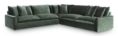 Ashley Carriage View Jade Sectional