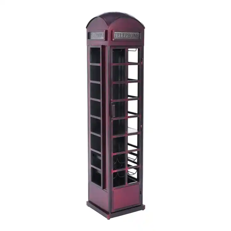 Vintage Telephone Booth Bar - Jofran