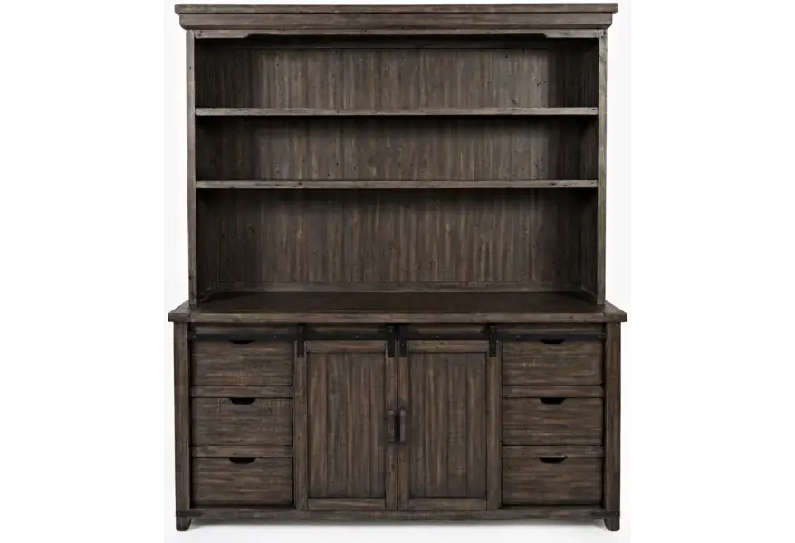 Madison County Hutch Server Barnwood - Jofran