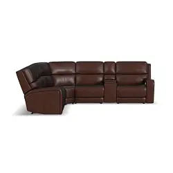 Oasis Leather Power Sectional - Flexsteel