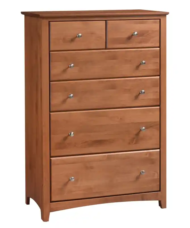 Shaker 6 Drawer Wide & Tall Chest - Archbold Furniture