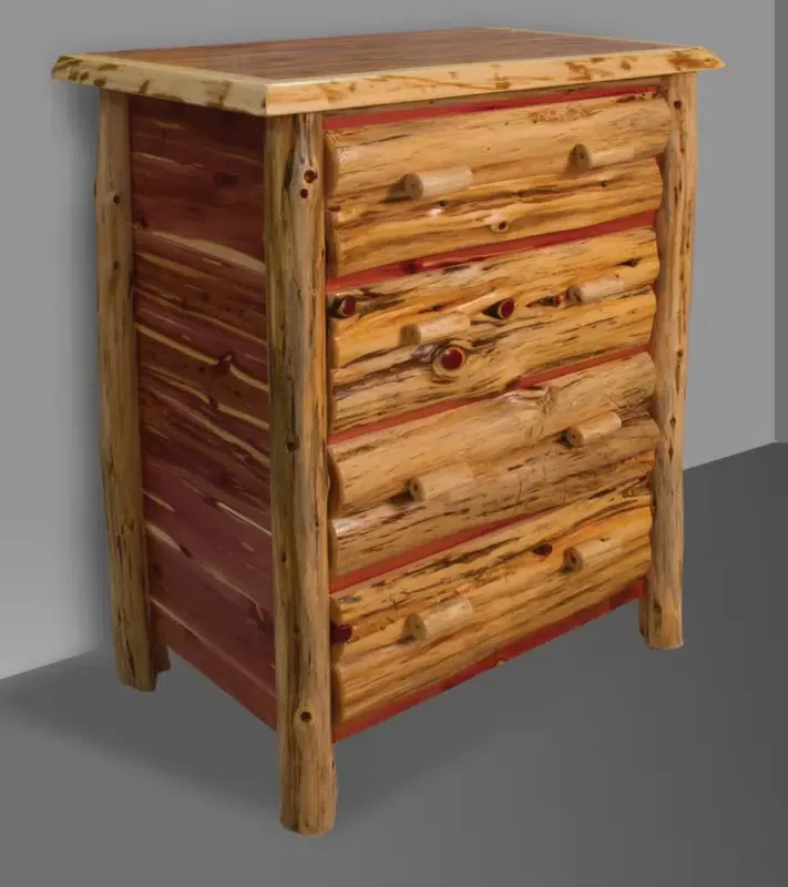 4 Drawer Red Cedar Chest - Wild Wood Rustics