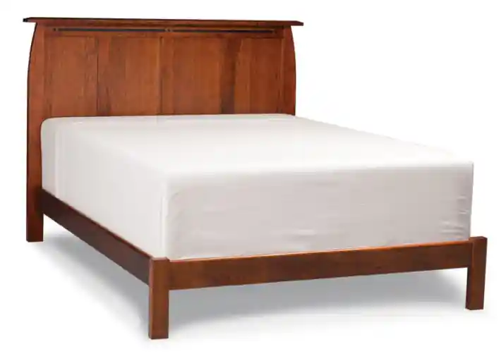 Aspen Queen Panel Headboard with Wood Frame and Inlay - Simply Amish