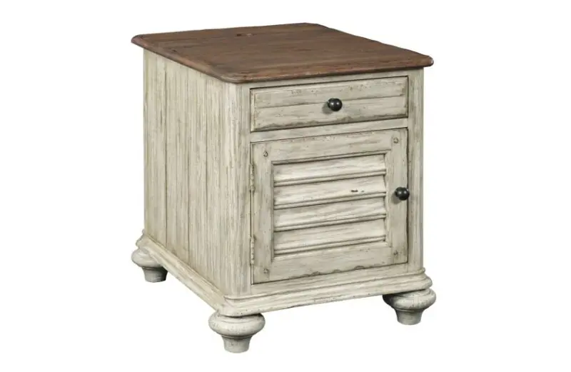 Weatherford – Cornsilk Weatherford Chairside Table - Kincaid Furniture