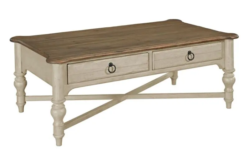 Weatherford – Cornsilk Weatherford Cocktail Table - Kincaid Furniture