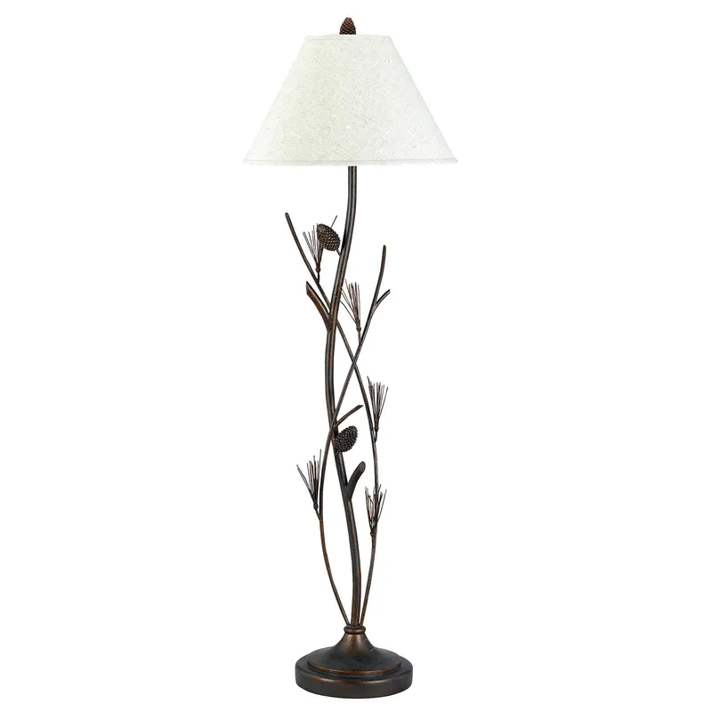 60″ Height Iron Floor Lamp in Rust - Cal Lighting