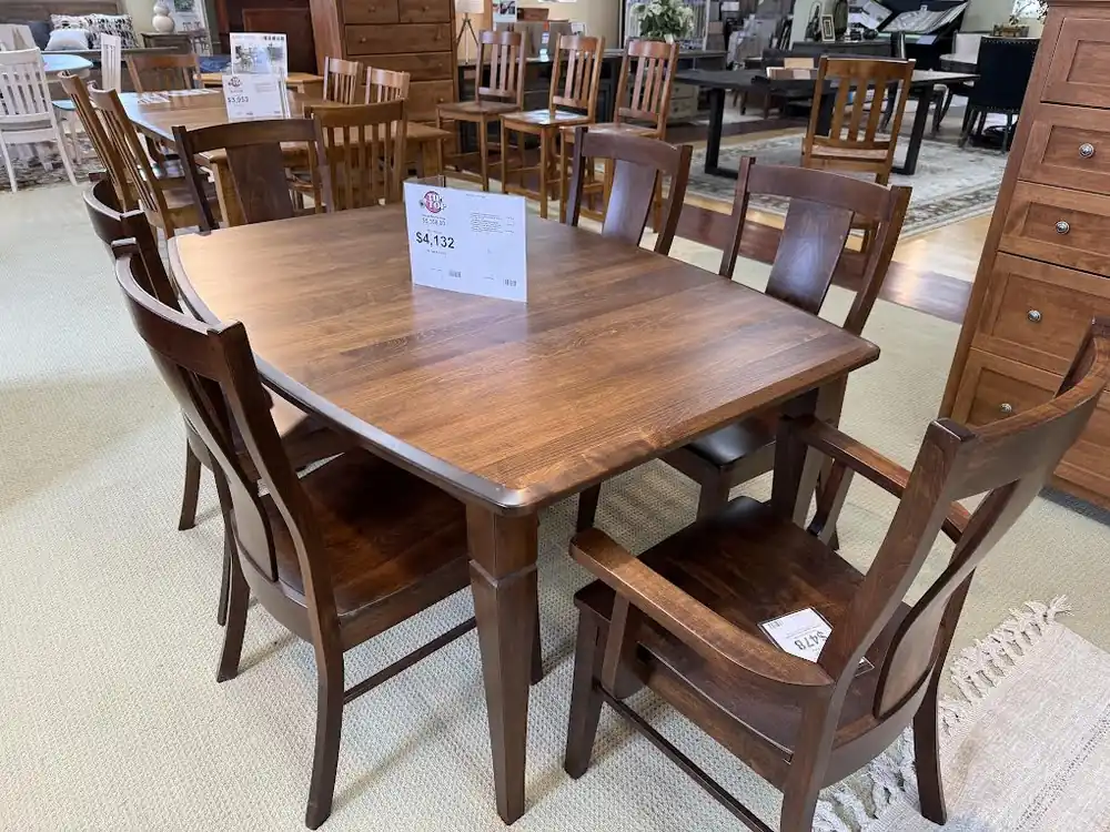 ARCHBOLD ASBURY TABLE AND 6 CHAIRS