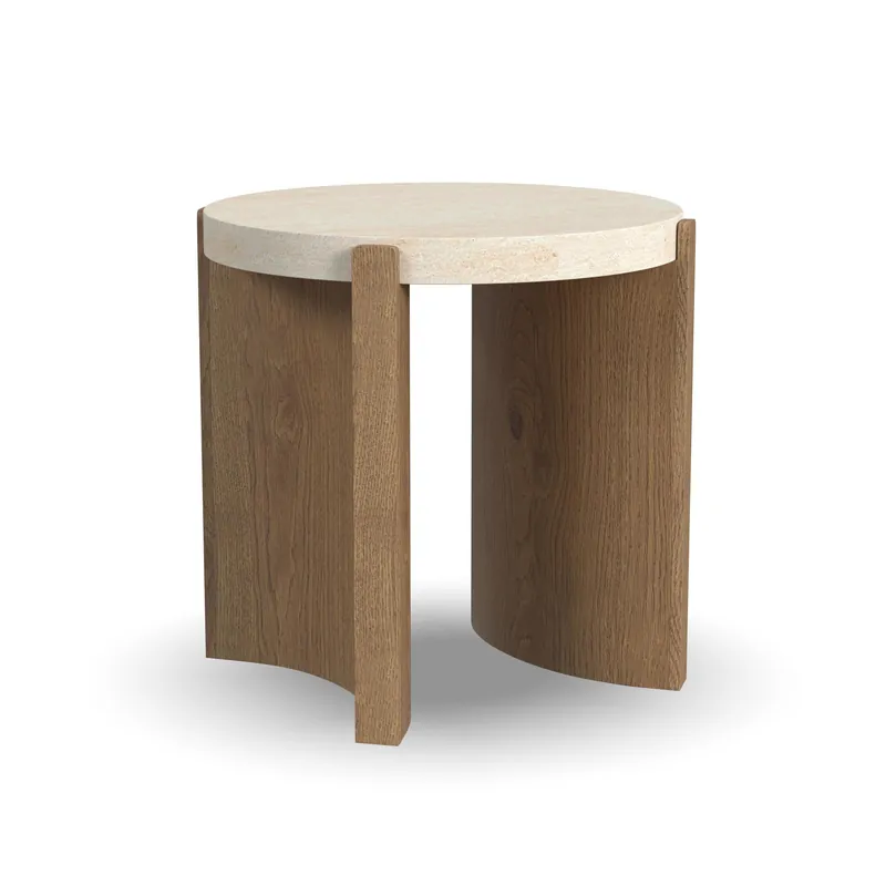Eclipse Brown Round End table - Flexsteel