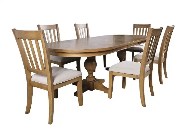 Brentwood 102″ Double Pedestal Dining Table - Jofran