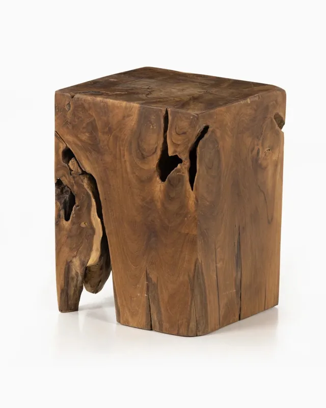 Teak Square Stool - Four Hands