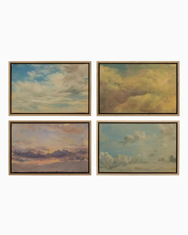 Cloud Study Set Of 4 by John Constable - Four Hands