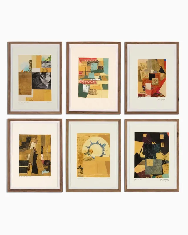 Continental Ephemera Set Of 6 by Kurt Schwitters - Four Hands