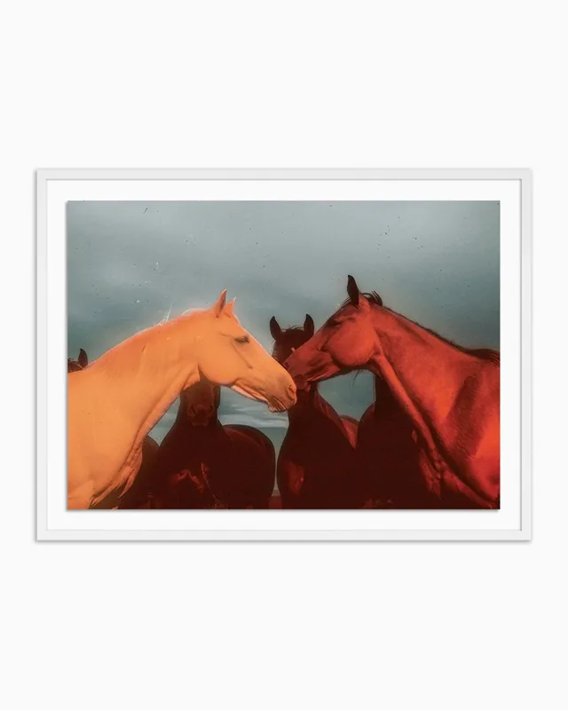 Sunset Horses by Coup d'Esprit - Four Hands