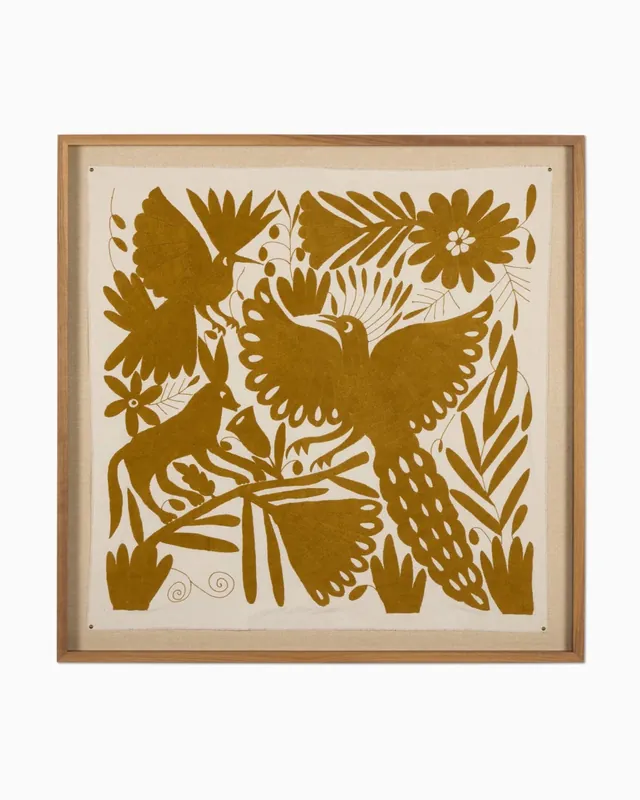 Otomi Framed Textile - Four Hands