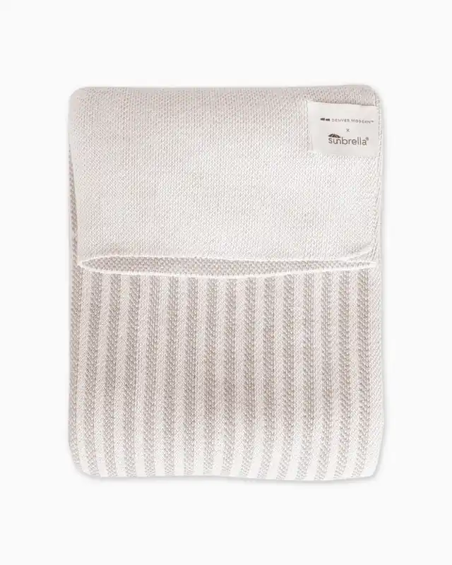 Sunbrella® Horizon Line Indoor/Outdoor Throw