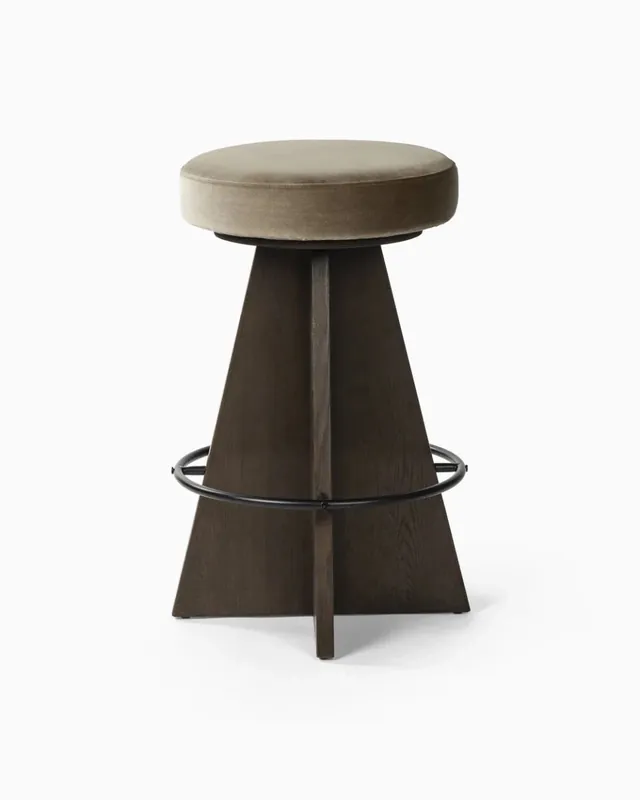 Damon Swivel Counter & Bar Stool - Four Hands