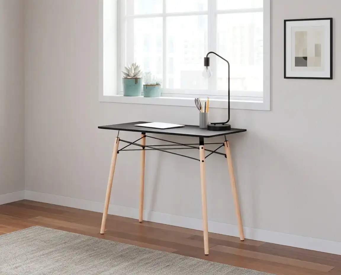 Ashley Jaspeni Desk in Black/Natural