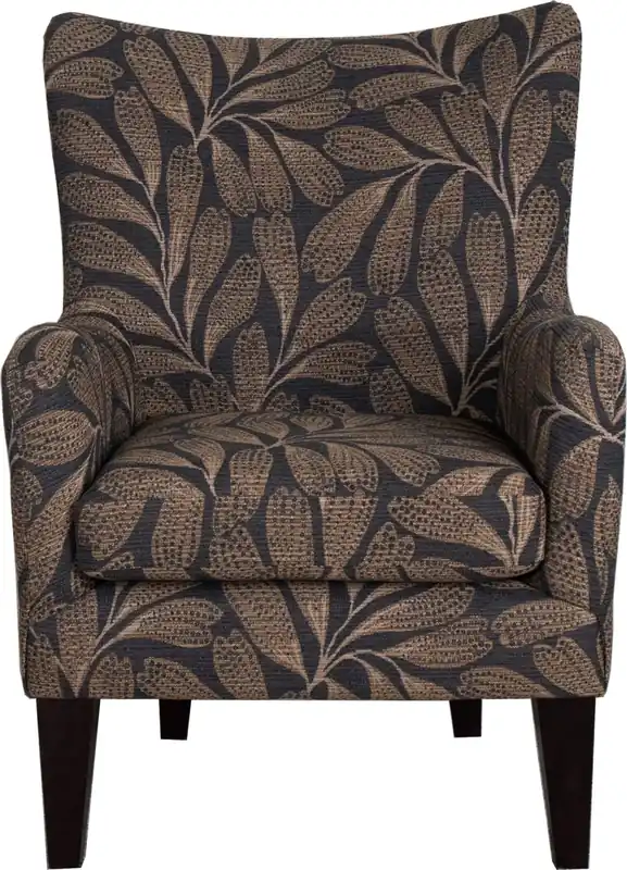 Best Chair Novae Leaf Printed Wingback Chair