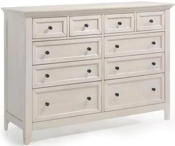 Intercon San Mateo White 10-Drawer Dresser