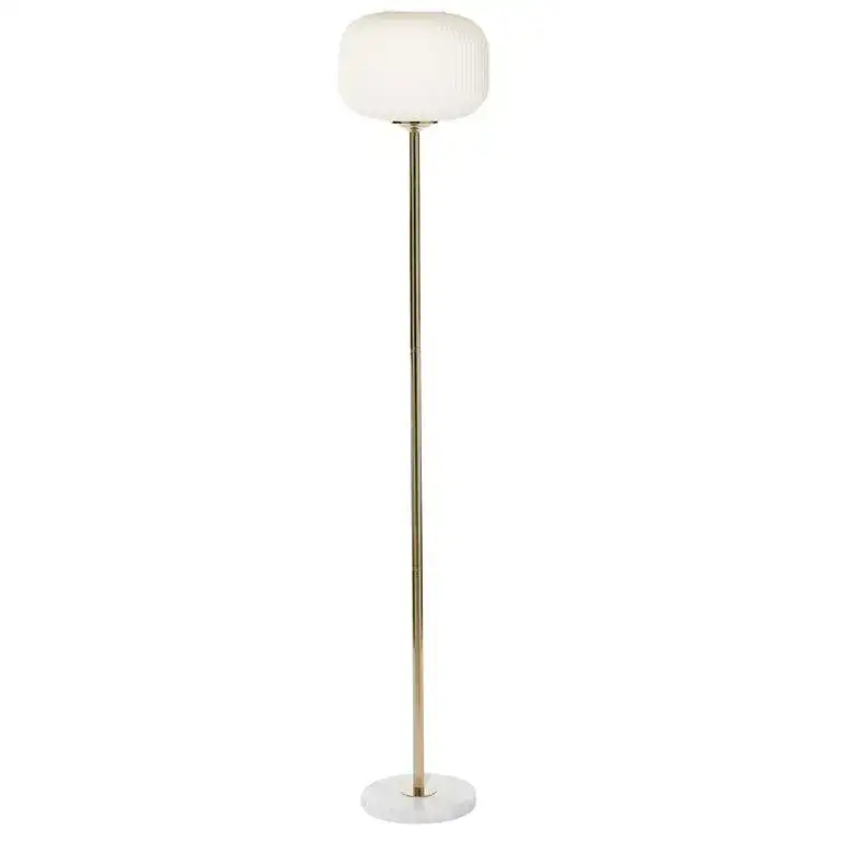 Deco Marché White Metal Floor Lamp