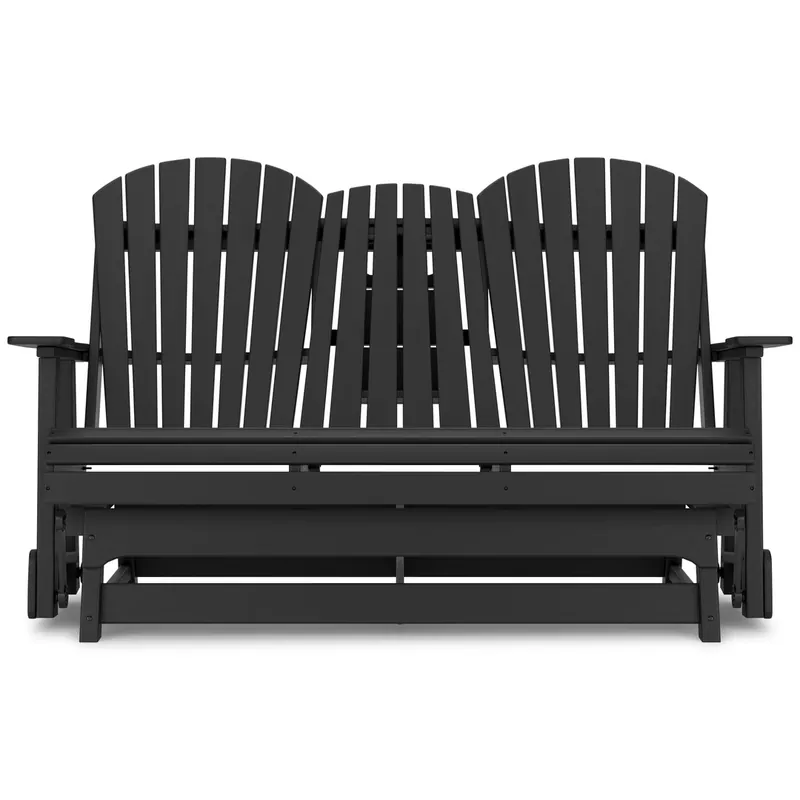 Ashley Hyland Wave Black Outdoor Glider Sofa