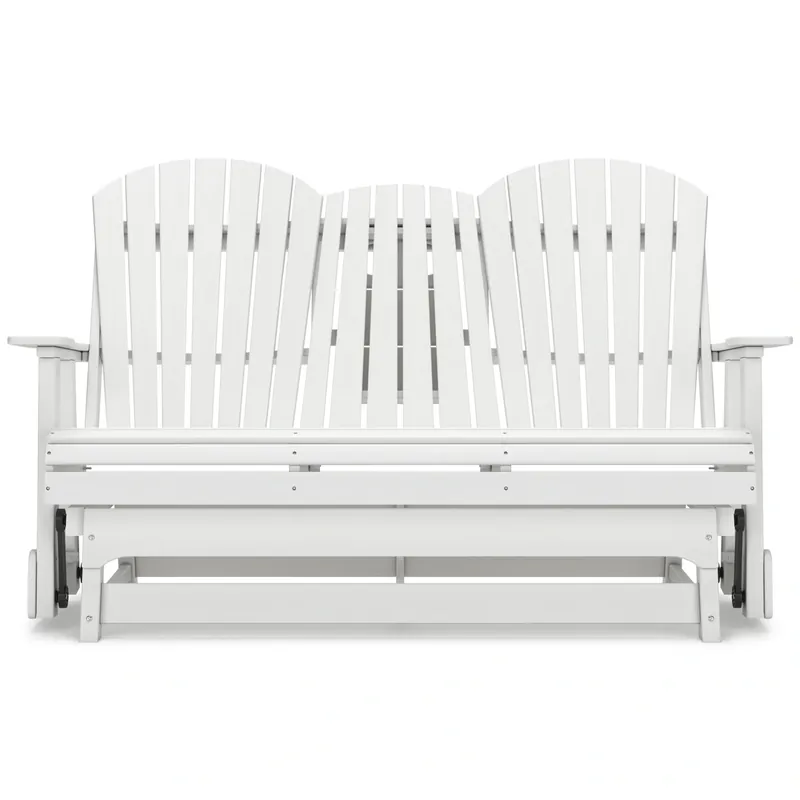 Ashley Hyland Wave White Outdoor Glider Sofa