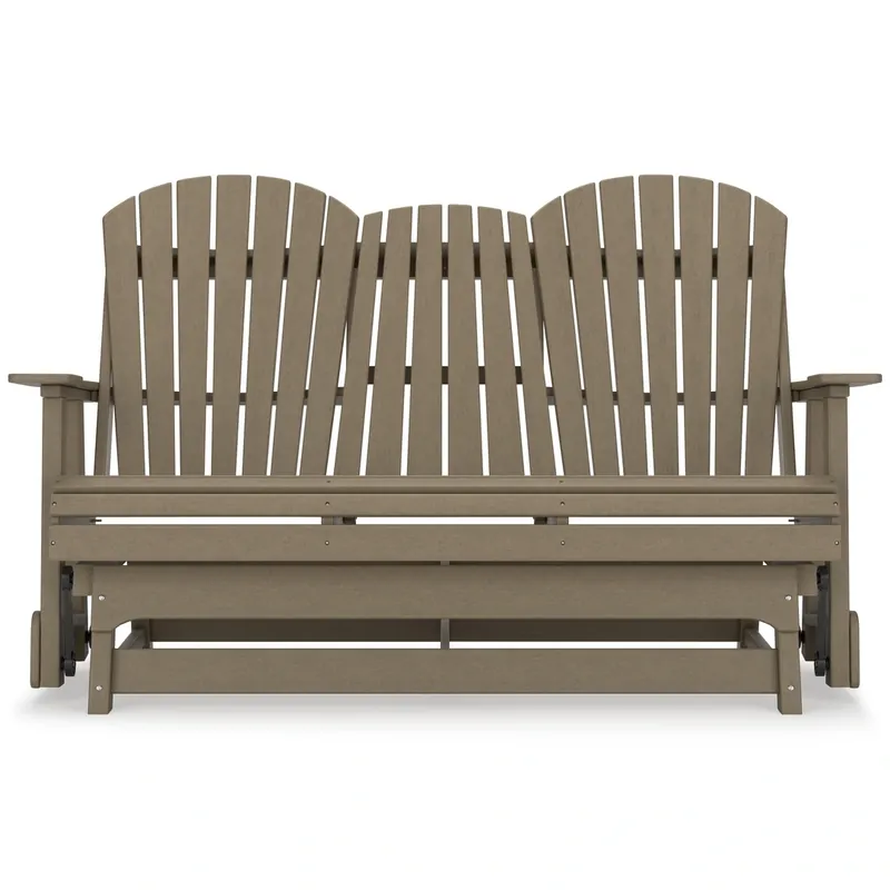 Ashley Hyland Wave Driftwood Outdoor Glider Sofa