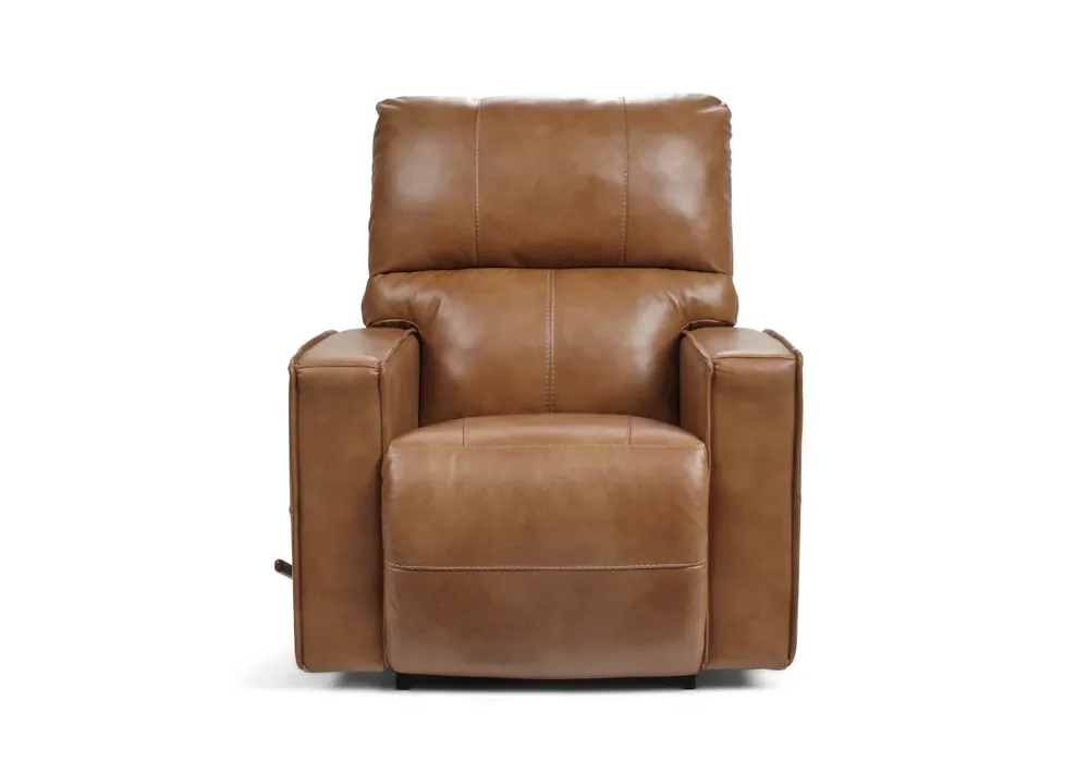 La-Z-Boy Maddox Camel Leather Rocker Recliner